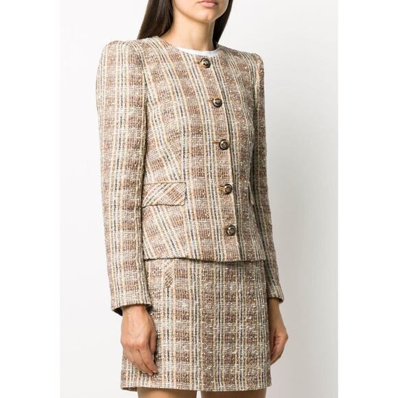 Veronica Beard Louisa Check Tweed Jacket size 0